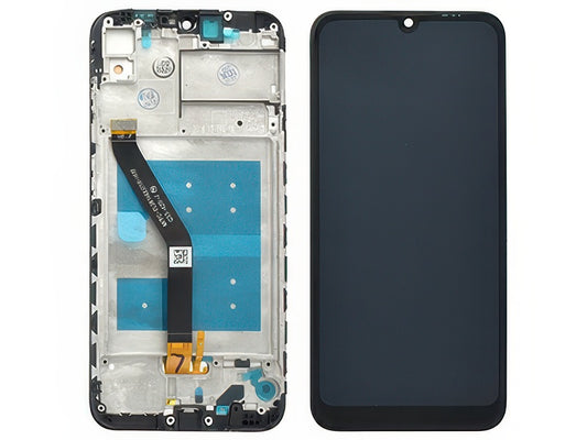 Lcd + Touch Screen + Frame Nero per Huawei Y6s