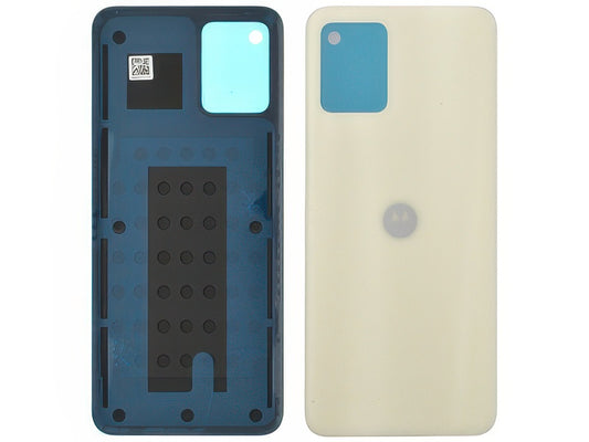 Cover Batteria + Adesivo Creamy Bianco per Motorola Moto E13