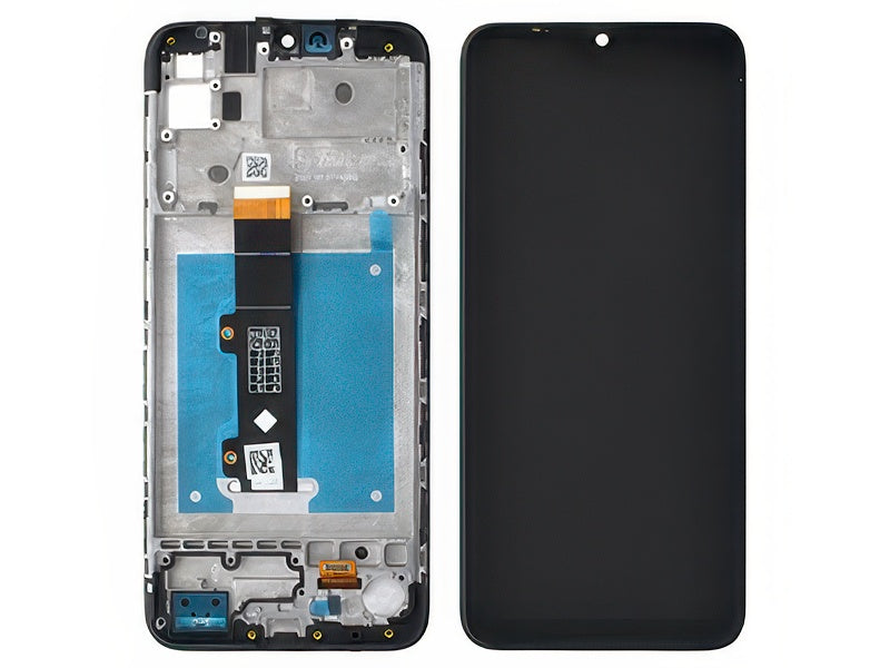 Lcd + Touch Screen + Frame Nero per Motorola Moto E20