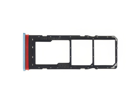 Sportello Dual Sim Card/SD Card Crystal Blu per Motorola Moto E22