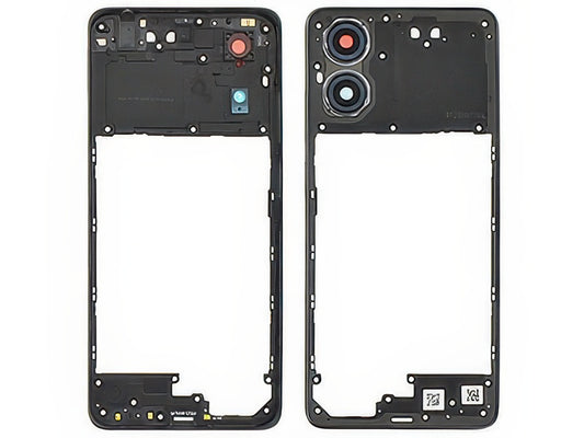 Cover Posteriore + Vetrino Camera Graphite Grigio per Motorola Moto E14 4G