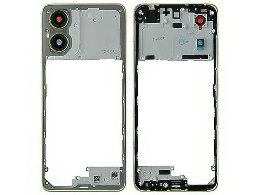 Cover Posteriore + Vetrino Camera Pastel Verde per Motorola Moto E14 4G