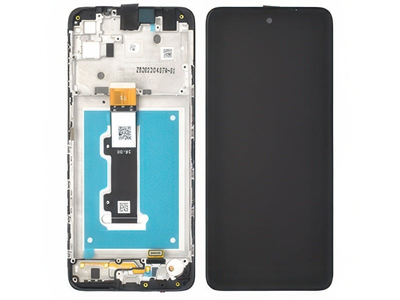 Lcd + Touch Screen + Frame Nero per Motorola Moto E32