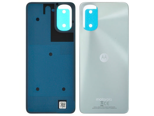 Cover Batteria + Adesivi Misty Argento per Motorola Moto E32