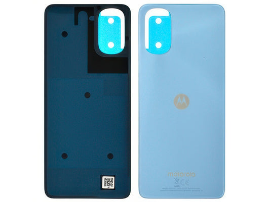 Cover Batteria + Adesivi Pearl Blu per Motorola Moto E32