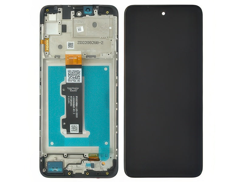 Lcd + Touch Screen + Frame Nero per Motorola Moto E40