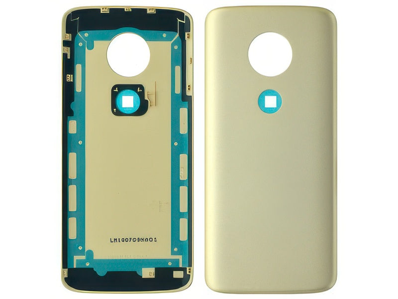 Cover Batteria + Adesivi Oro per Motorola Moto E5