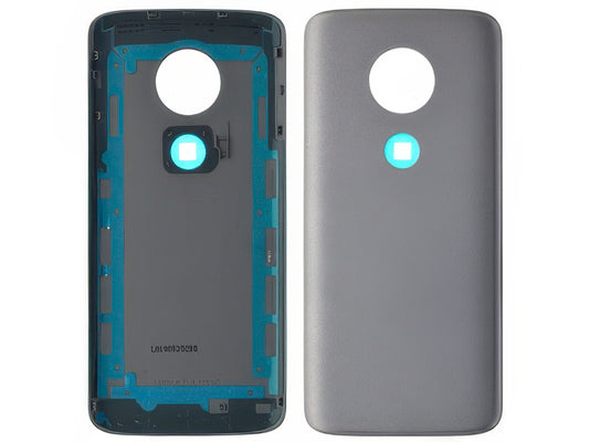 Cover Batteria + Adesivi Grigio per Motorola Moto E5
