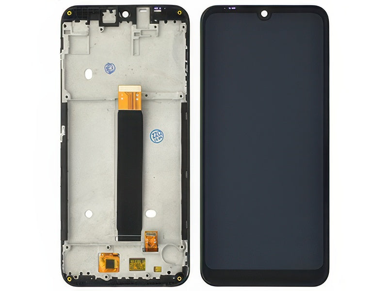 Lcd + Touchscreen + Frame Nero per Motorola Moto E6 Plus