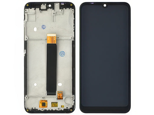Lcd + Touchscreen + Frame Nero per Motorola Moto E6 Plus