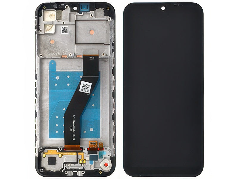 Lcd + Touchscreen + Frame Nero per Motorola Moto E6i