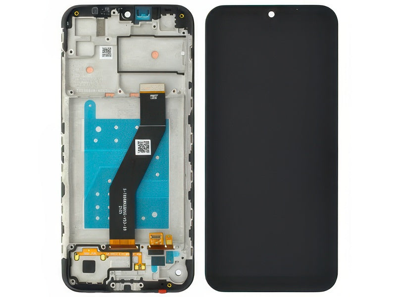 Lcd + Touch Screen + Frame Nero per Motorola Moto E6s