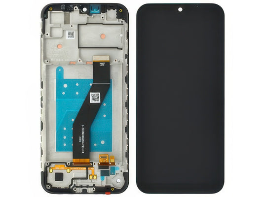 Lcd + Touch Screen + Frame Nero per Motorola Moto E6s