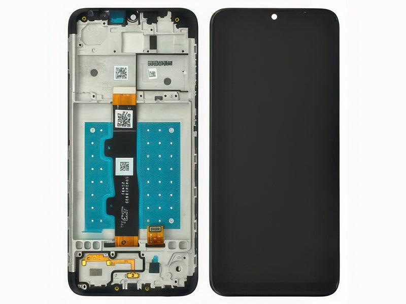 Lcd + Touch Screen + Frame Nero per Motorola Moto E7