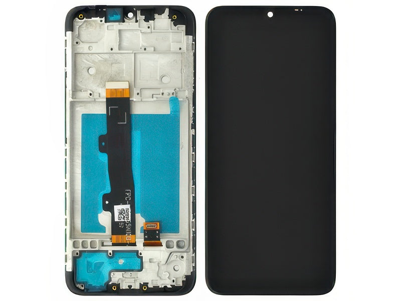 Lcd + Touchscreen + Frame Nero per Motorola Moto E7