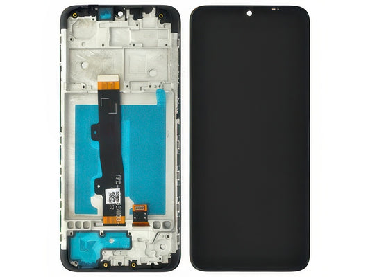 Lcd + Touchscreen + Frame Nero per Motorola Moto E7