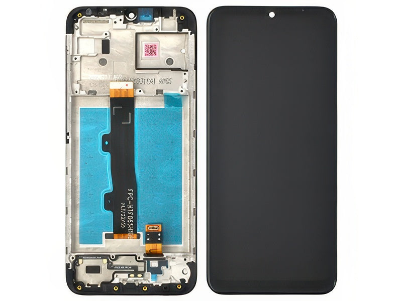 Lcd + Touch Screen + Frame Nero per Motorola Moto E7 Power