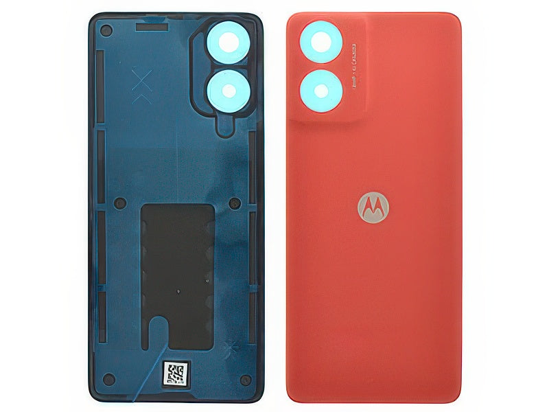 Cover Batteria + Adesivi Sunrise Arancione per Motorola Moto G04 4G