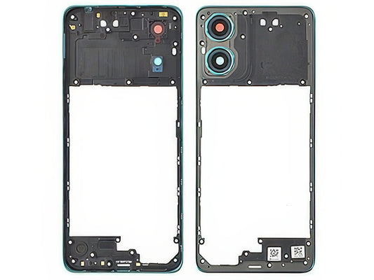 Cover Posteriore + Vetrino Camera Sea Verde per Motorola Moto G04 4G