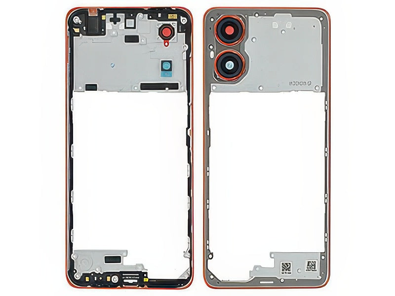 Cover Posteriore + Vetrino Camera Sunrise Arancione per Motorola Moto G04 4G