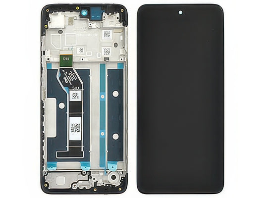 Lcd + Touch Screen + Frame Nero per Motorola Moto G05 - Originale Service Pack