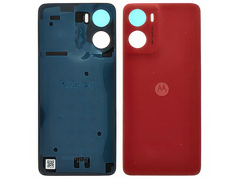 Cover Batteria + Adesivo Plum Rosso per Motorola Moto G05