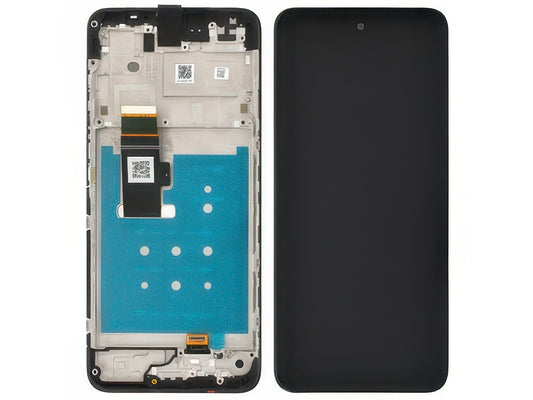 Lcd + Touch Screen + Frame Nero per Motorola Moto G13 - Originale Service Pack