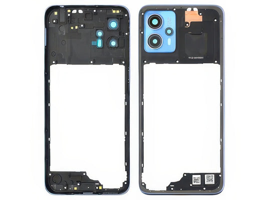 Cover Posteriore + Vetrino Camera + Antenna NFC Blu Lavender per Motorola Moto G13