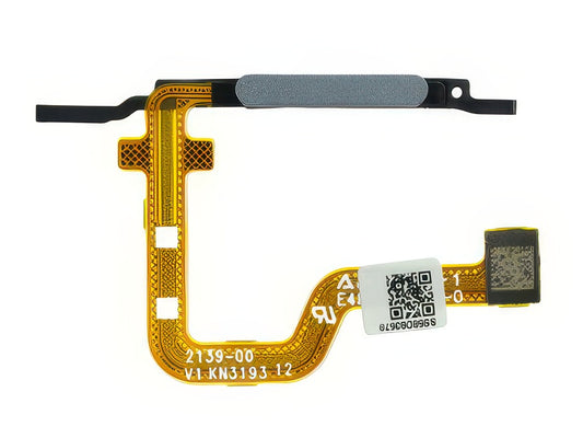 Flat Cable + Lettore Impronta Steel Grigio per Motorola Moto G14