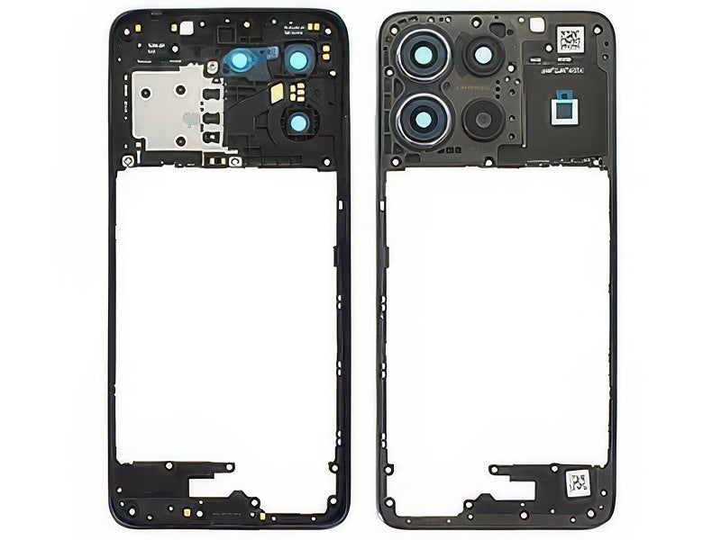 Cover Posteriore + Vetrino Camera + Antenna NFC Gravity grey per Motorola Moto G15