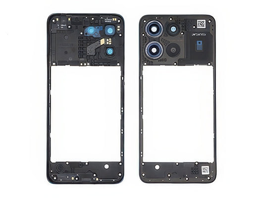 Cover Posteriore + Vetrino Camera + Antenna NFC Gravity Grigio per Motorola Moto G15 Power