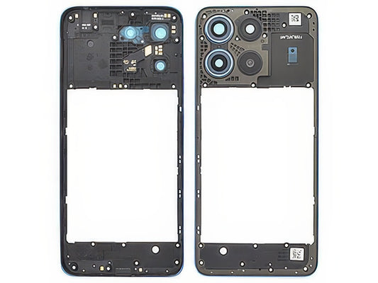 Cover Posteriore + Vetrino Camera + Antenna NFC Alaskan Blu per Motorola Moto G17 Power