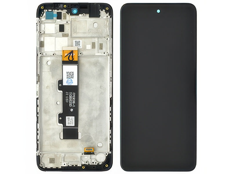 Lcd + Touchscreen + Frame Nero per Motorola Moto G22
