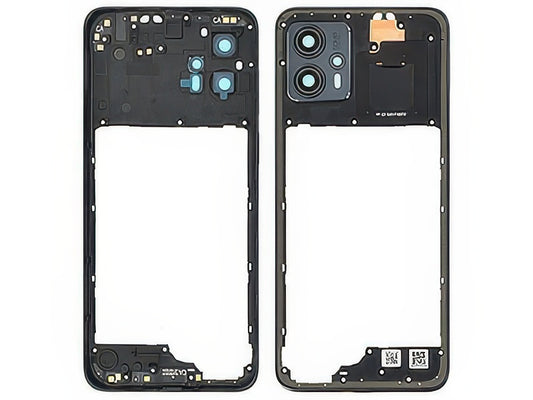 Cover Posteriore + Vetrino Camera + Antenna NFC Matte Charcoal per Motorola Moto G23