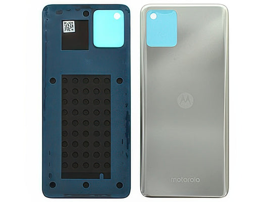 Cover Batteria + Adesivi Satin Argento per Motorola Moto G32