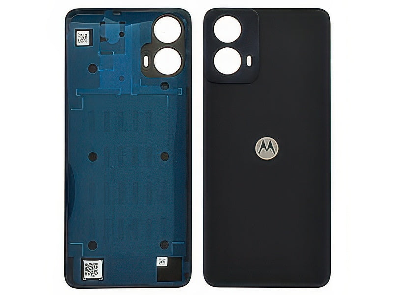 Cover Batteria + Adesivo Charcoal Nero per Motorola Moto G34 5G