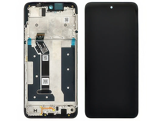 Lcd + Touch Screen + Frame Nero per Motorola Moto G35 5G - Originale Service Pack