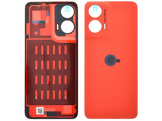 Cover Batteria + Adesivi Guava Rosso per Motorola Moto G35 5G