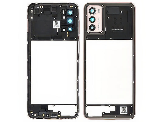 Cover Posteriore + Vetrino Camera + Tasti Volume + Antenna NFC Metallic Rosé per Motorola Moto G42