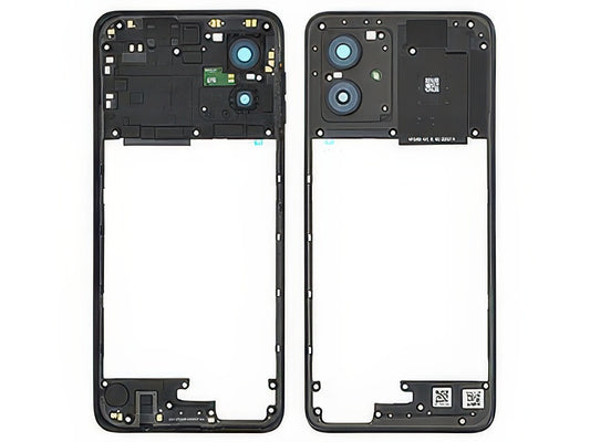 Cover Posteriore + Vetrino Camera + Tasti Volume + Antenna NFC Midnight Blu per Motorola Moto G54 5G