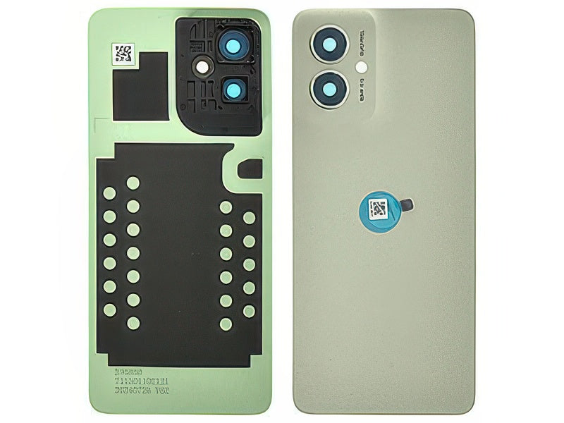 Cover Batteria + Vetrino Camera Smoky Verde per Motorola Moto G55 5G