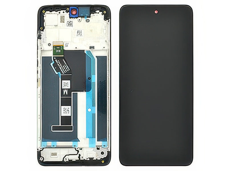 Lcd + Touch Screen + Frame Nero per Motorola Moto G57 5G - Originale Service Pack
