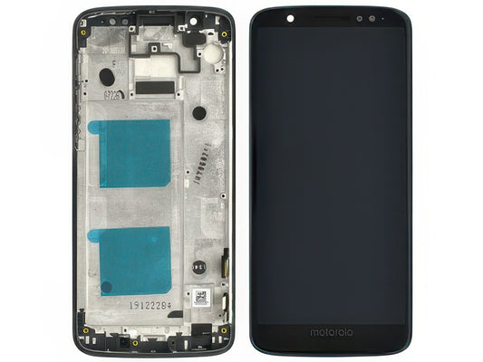 Lcd + Touch Screen + Frame Deep Indigo per Motorola Moto G6