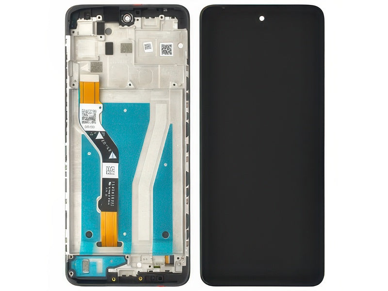Lcd + Touch Screen + Frame Dynamic Grigio per Motorola Moto G60