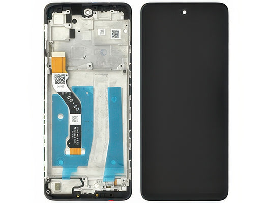 Lcd + Touchscreen + Frame Nero per Motorola Moto G60s