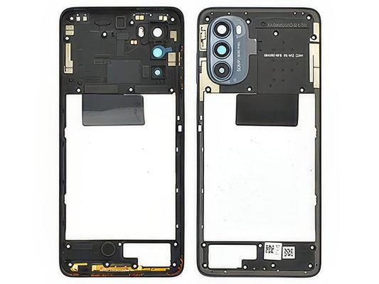 Cover Posteriore + Vetrino Camera + Antenna NFC Nero per Motorola Moto G62 5G