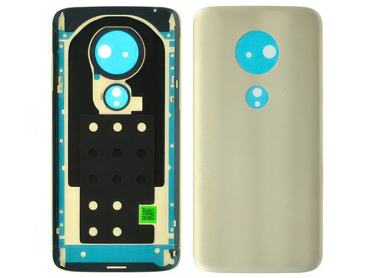 Cover Batteria + Adesivi Fine Oro per Motorola Moto G7 Play