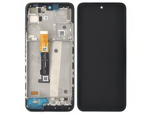 Lcd + Touch Screen + Frame Nero per Motorola Moto G71 5G
