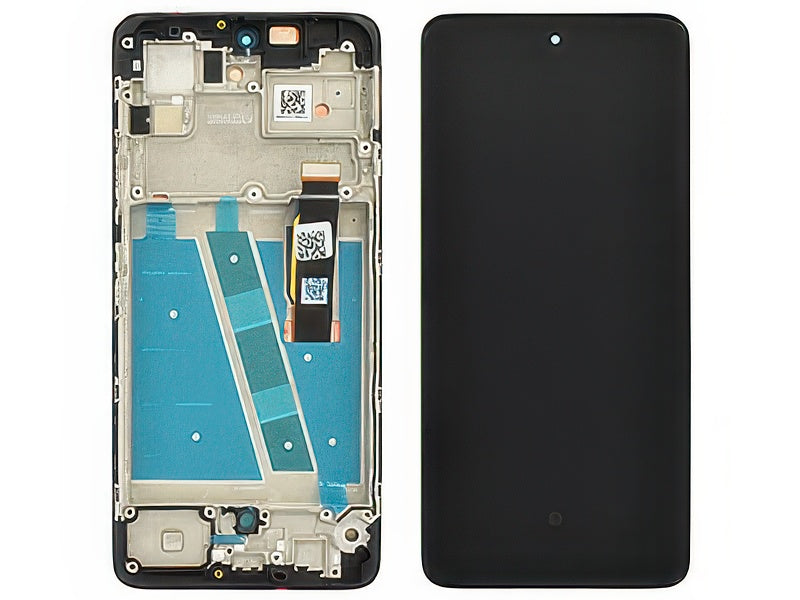 Lcd + Touch Screen + Frame Nero per Motorola Moto G72 - Compatibile