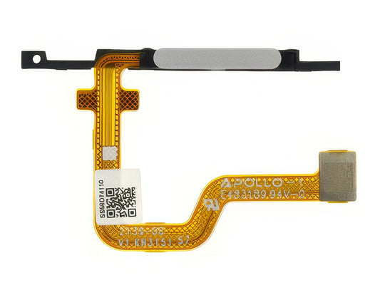 Flat Cable Lettore Impronta Lucent Bianco per Motorola Moto G73